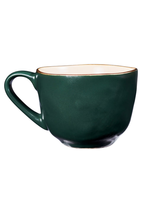 Mediterraneo - Macchiato Cup with Green Saucer