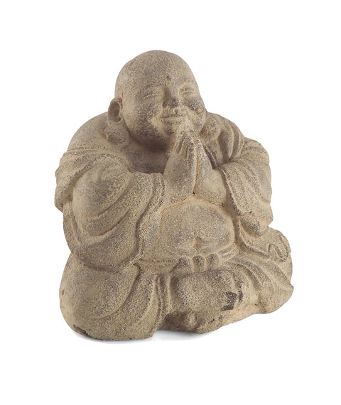 Novita home_F-612_Buddha in preghiera in sabbia lavica_1