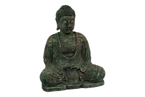 Novita home_F-977_Buddha seduto in pietra verde_1