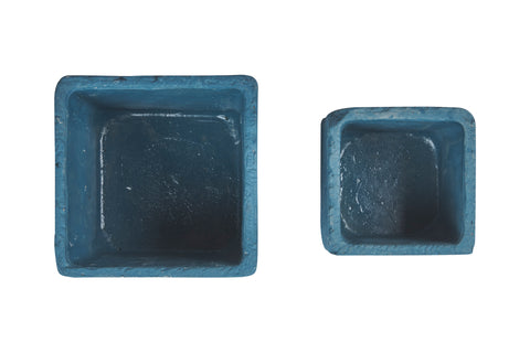Novita home_Mattone - vaso quadrato azzurro e bianco - set 1/2_2