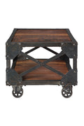 Novita home_B-460/R_Bristol-tavolino quadrato con ruote legno di recupero e metallo_1