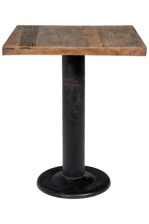 Bistro - tavolino alto in legno base in metallo - 2 persone – Novità Home