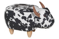 Novita home_ZA-65/BULLBLACK_Pouf imbottito in tessuto e legno - toro_1