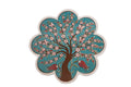 Novita home_TK-24_Sottopentola smerlato decoro a mano in ceramica_1
