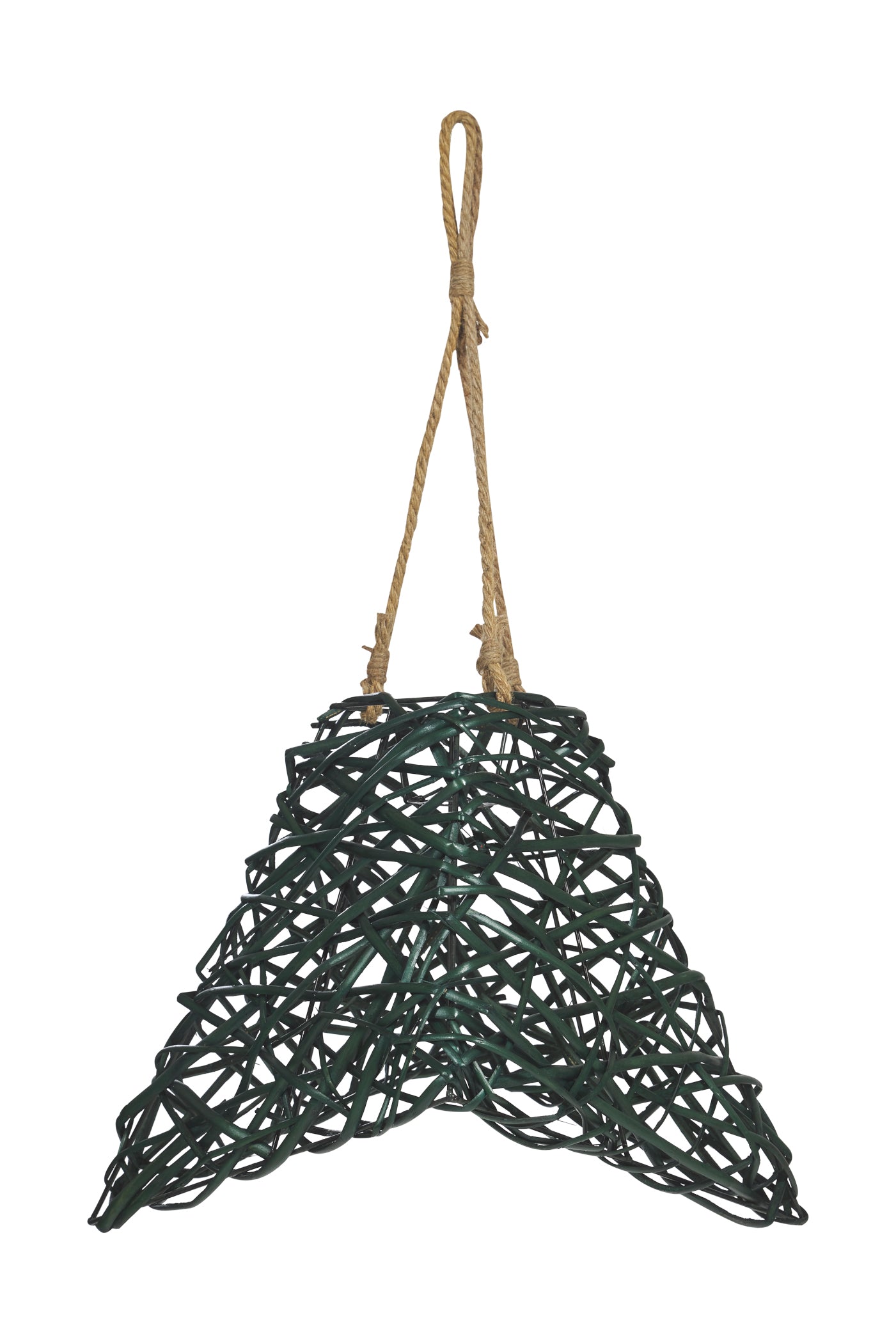 Novità Home Lampadario svasato rattan verde - piccolo