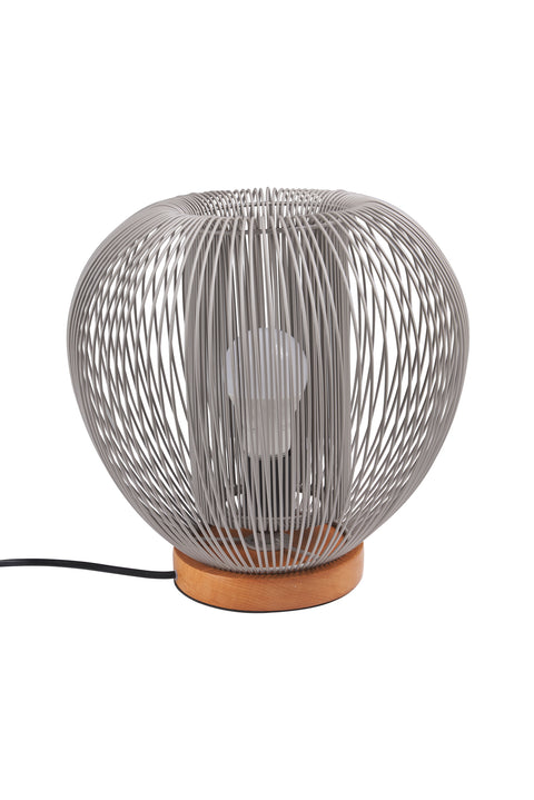 Novita home_SX-11/G_Mors - lampada da tavolo fili metallo grigio_1