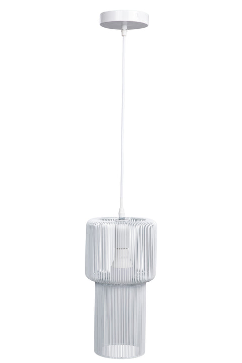 Novita home_SX-14/W_Fyn - lampadario tubolare fili metallo bianco_1