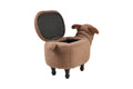 Novita home_Pouf imbottito pelliccia sintetica - capra con contenitore_5