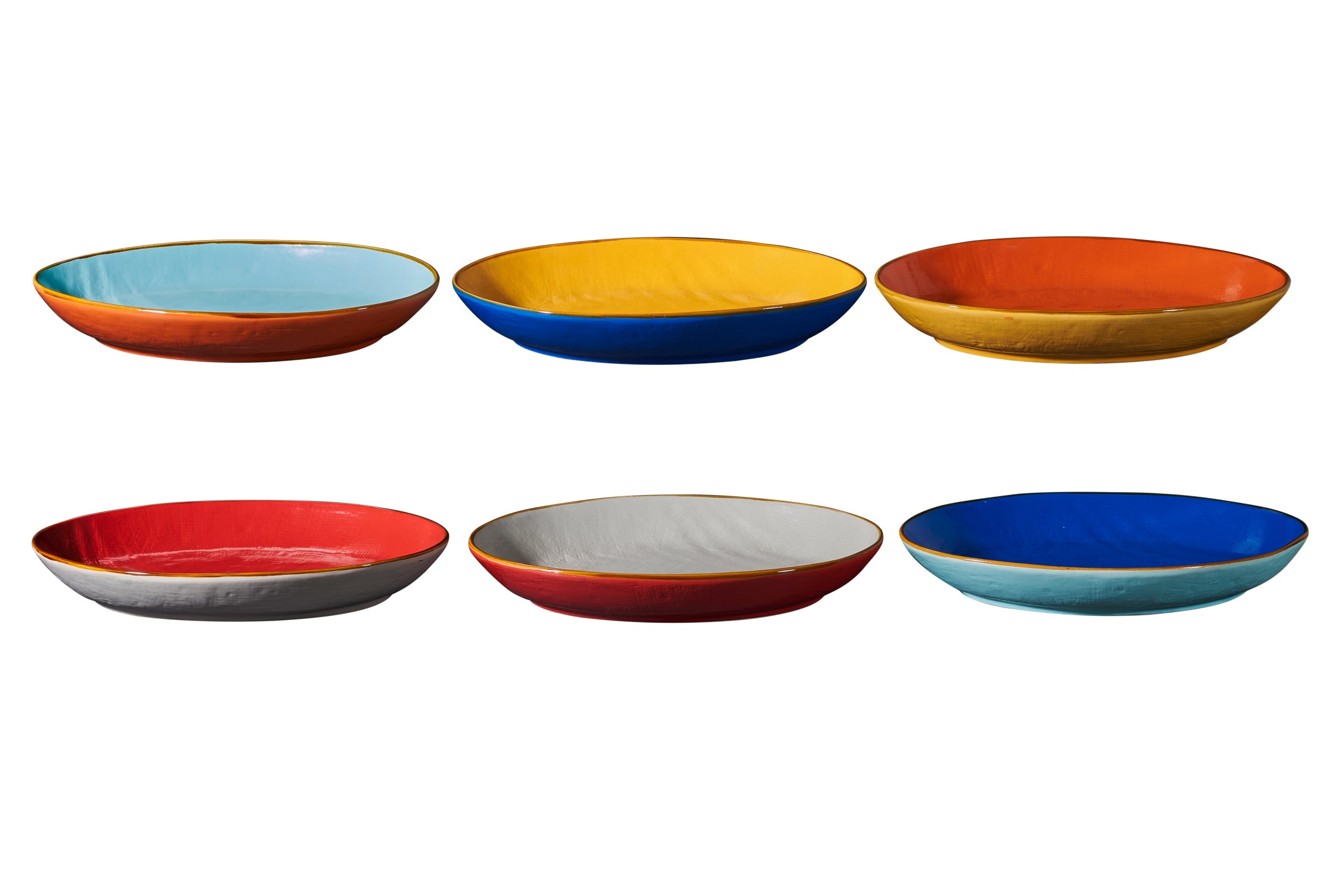 Novità Home Mediterraneo - Vassoio Ovale Bordo Alto - Colori Assortiti