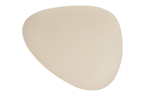 Novita-home-bistrot--placemate-oval-similar-hammered-leather-taupe-set-1/4-zt-171/taupe