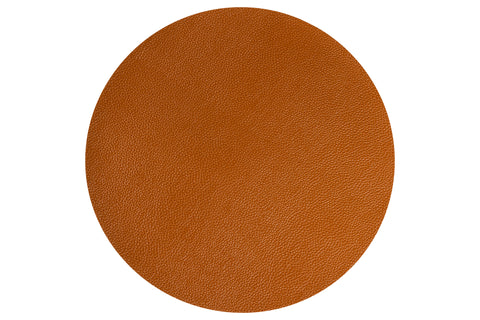 Novita-home-bistrot--placemate-round-similar-hammered-leather-brown-set-1/4-zt-172/brown