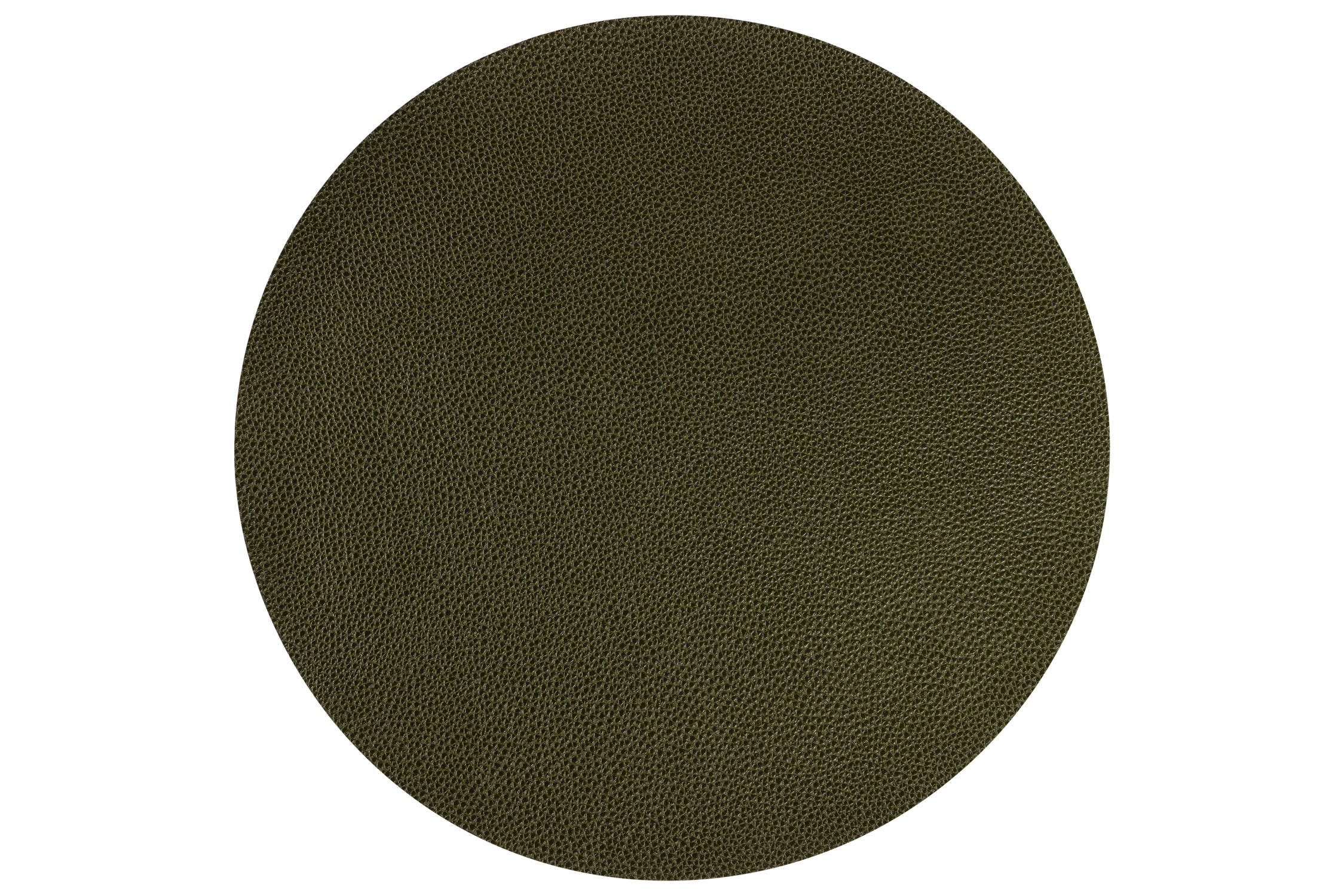 Novità Home Bistrot - Placemate Round Similar Hammered Leather Eng.Green 1/4