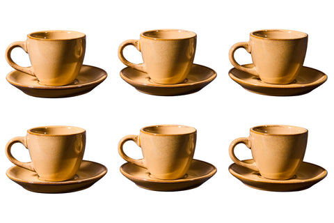 Baltico - Coffee Cup with Beige Saucer
