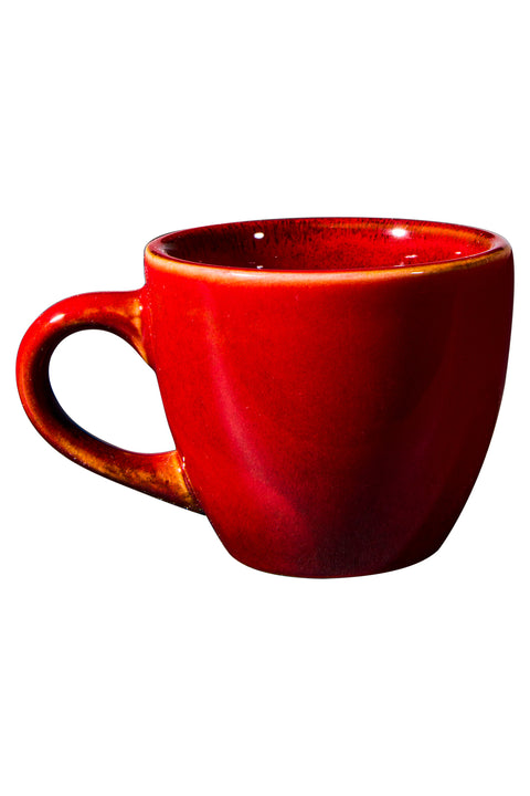 Baltico - Coffee Cup with Red Saucer