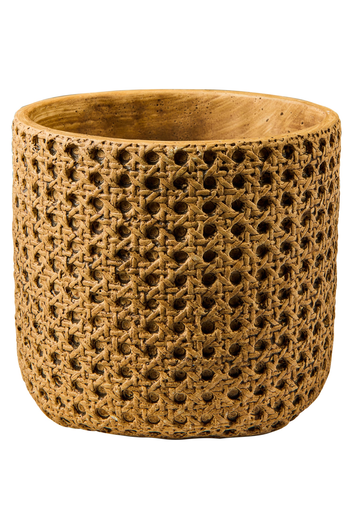 Novità Home Wicker Cement - Vaso Disegno Paglia Vienna Misura 18X16