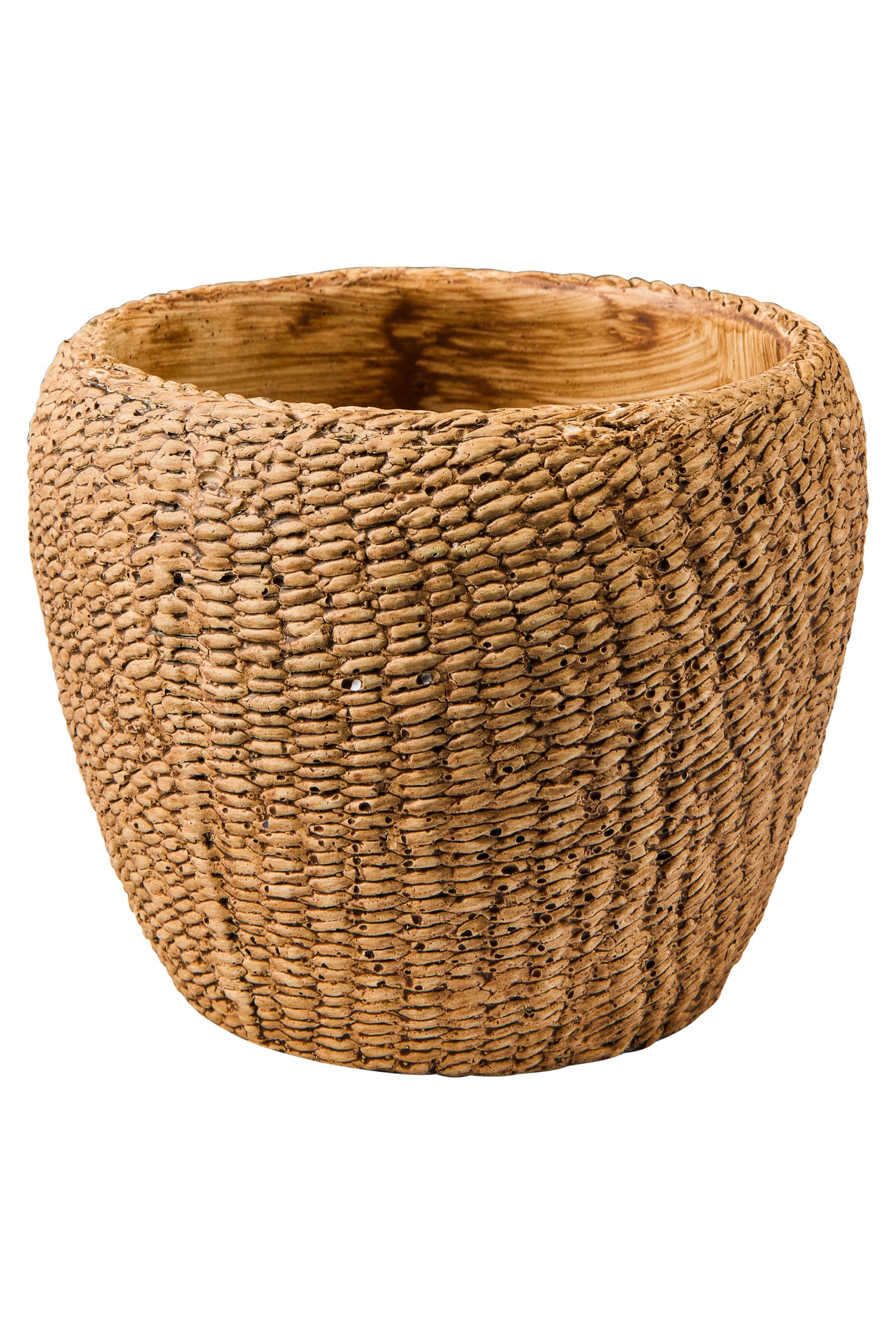 Novità Home Wicker Cement - Vaso Disegno Sea Grass Misura Large