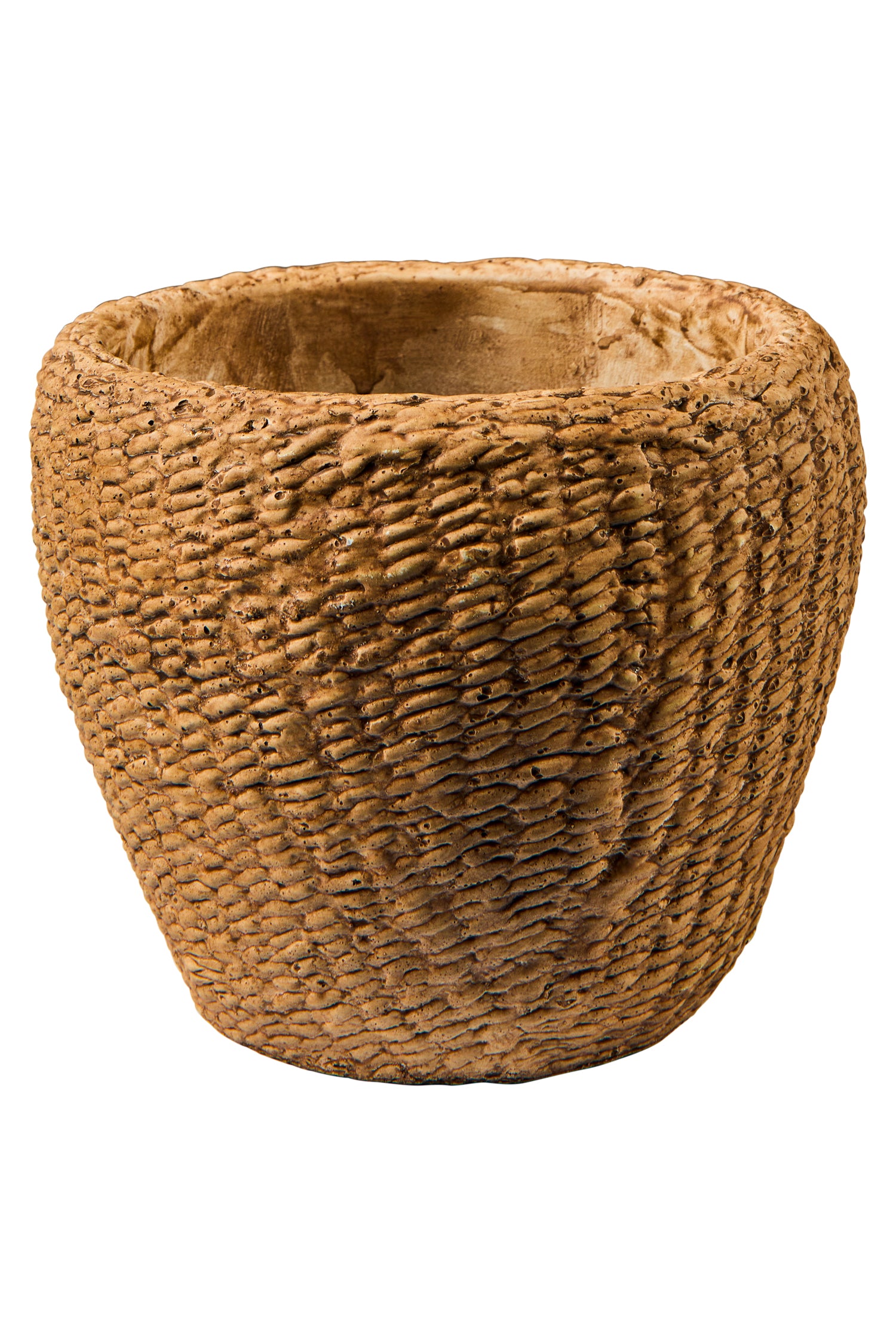 Novità Home Wicker Cement - Vaso Disegno Sea Grass Misura Media