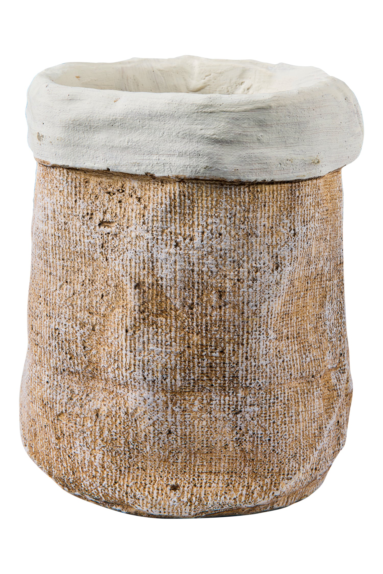 Novità Home Wicker Cement - Vaso Disegno Balla Juta Misura Media