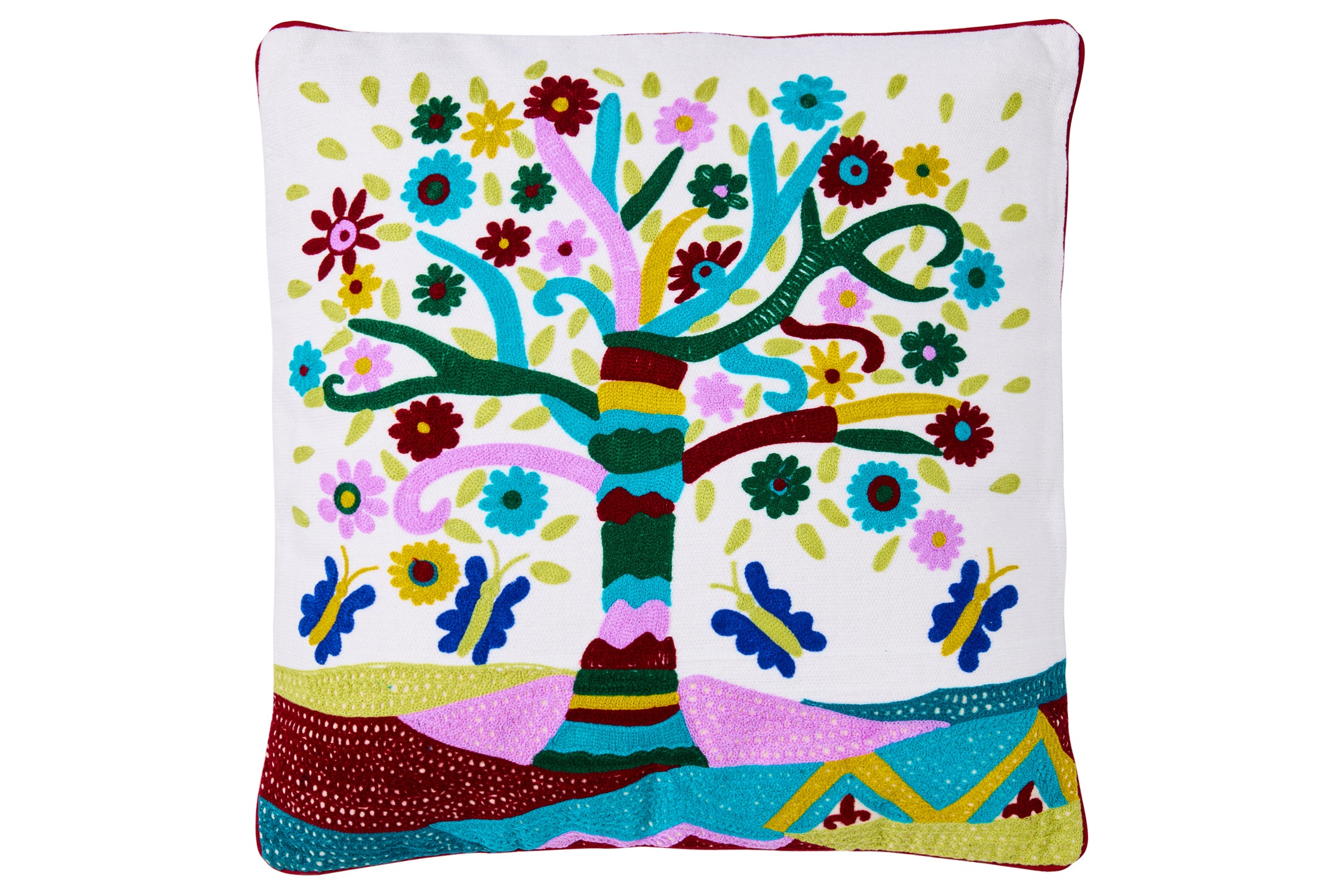 Novità Home Embrodery - Cuscino Tree Of Day Happiness