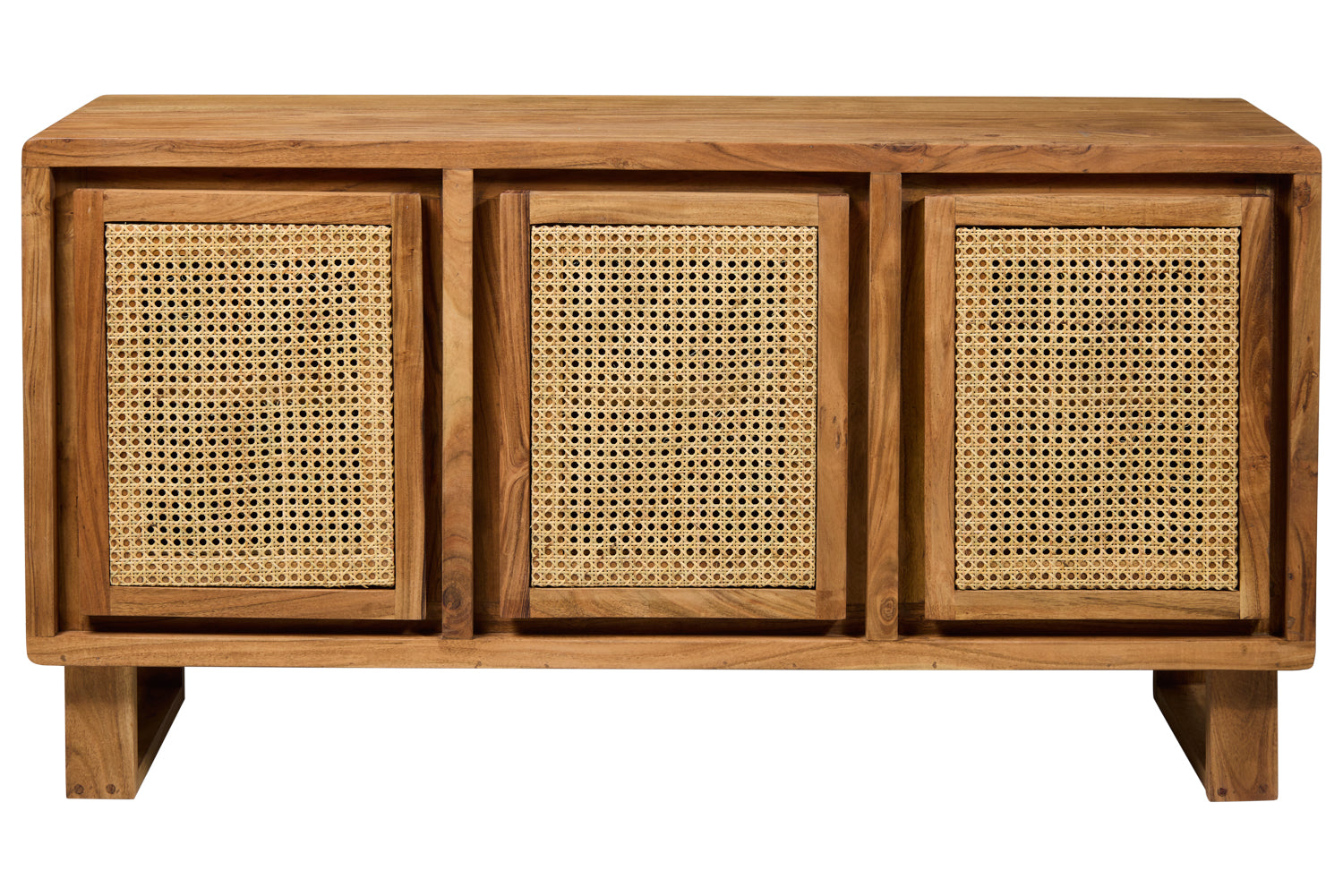 Novità Home Martinica - Credenza 3 Sportelli Con Rattan