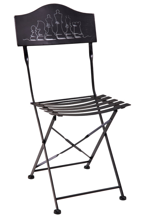 Novita-home-game--set-1/3-tavolino-nero-con-due-sedie-disegno-scacchiera-tm-28/black